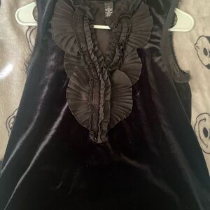 Alfani Black Ruffled Blouse with Elegant Style